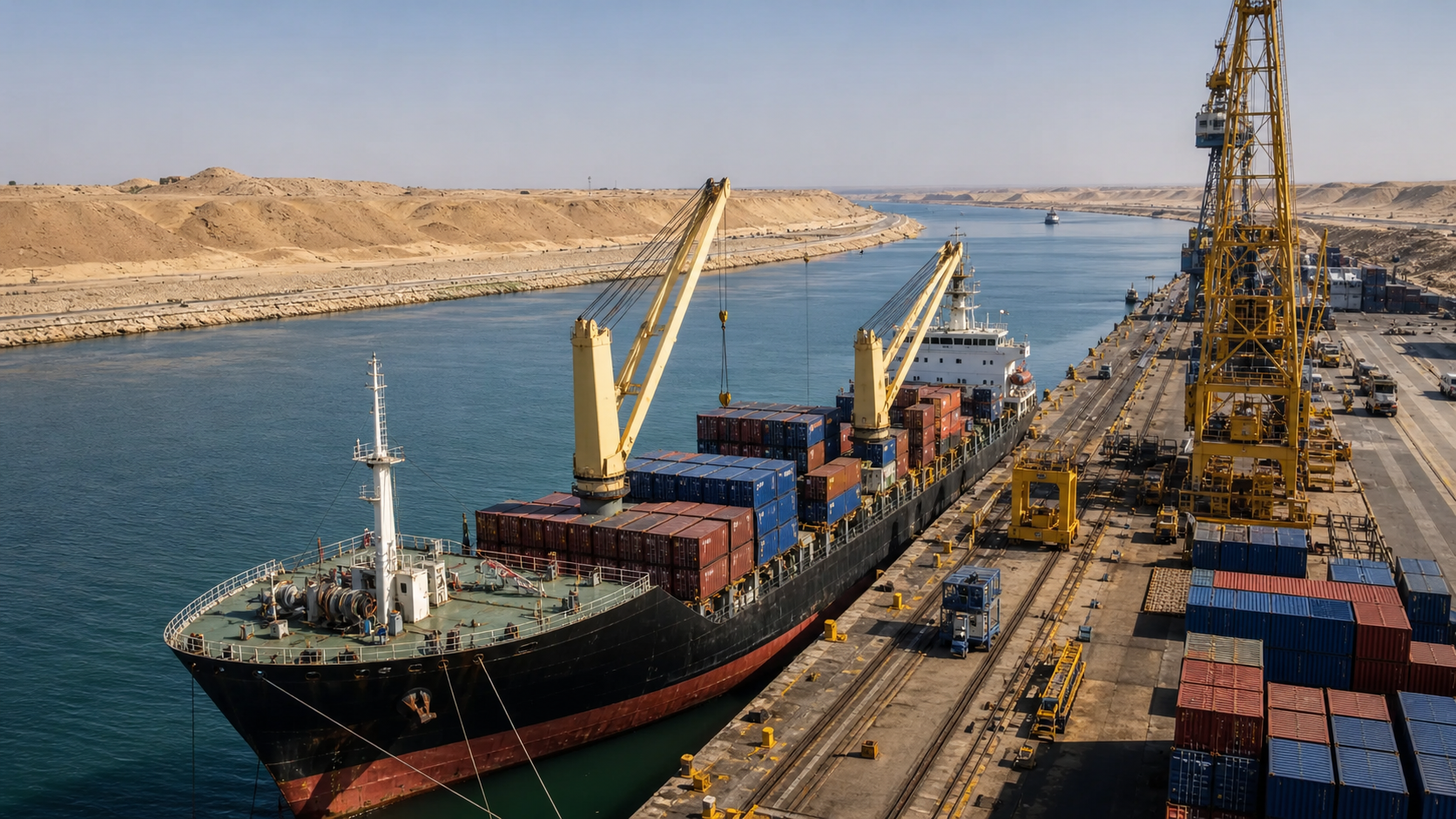 Suez Egypt marine route
